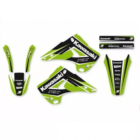 03-08 KX125 250 DREAM 4 GRAPHICS, BLACKBIRD DECAL 2408N
