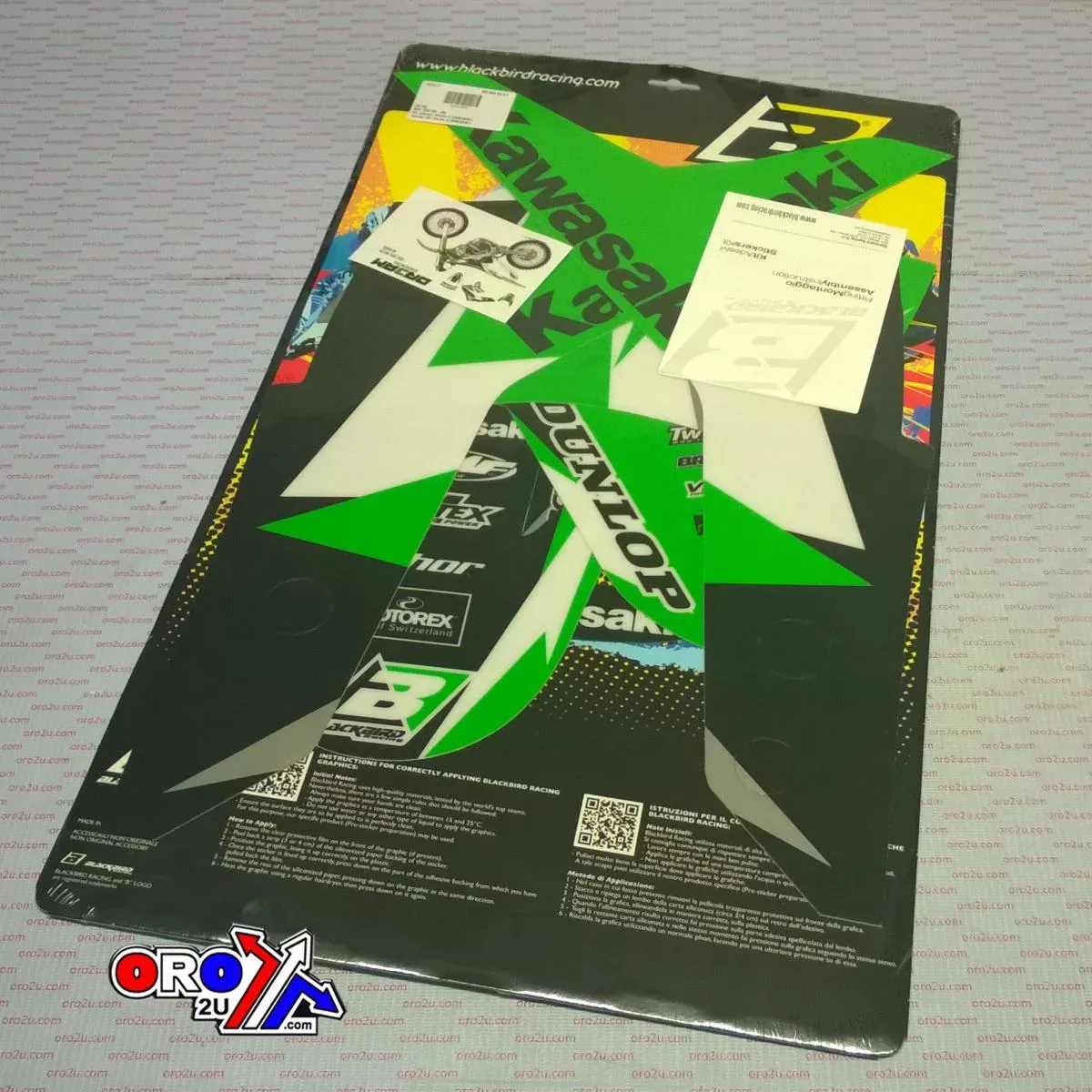 06-08 KXF250 DREAM 3 GRAPHICS SET, BLACKBIRD 2416E