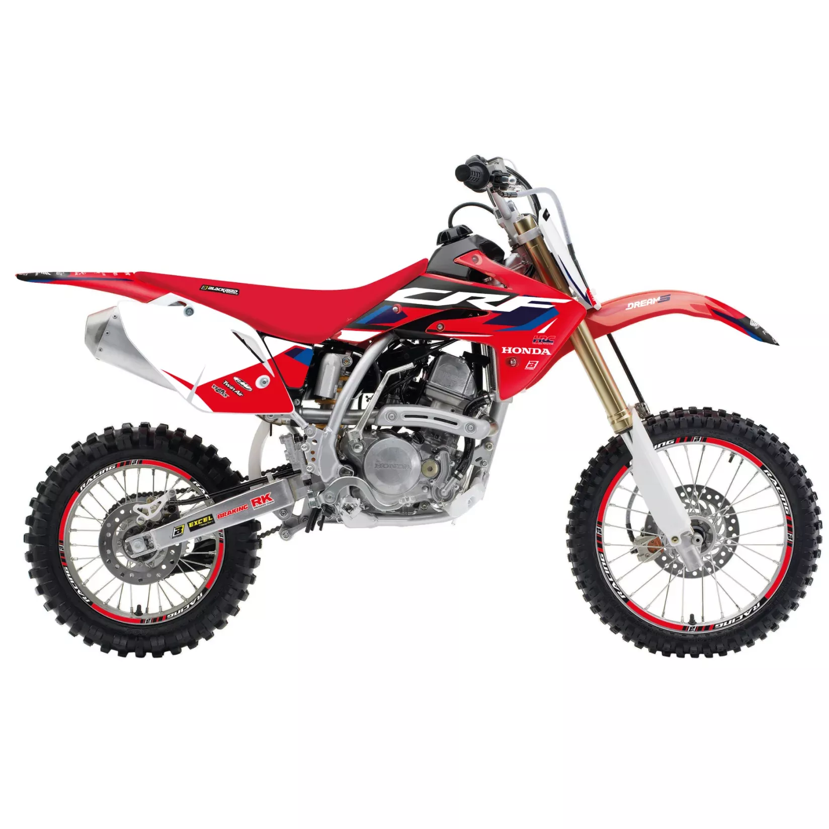 07-25 CRF150R DREAM 5 GRAPHIC, BLACKBIRD DECAL KIT 2141AB