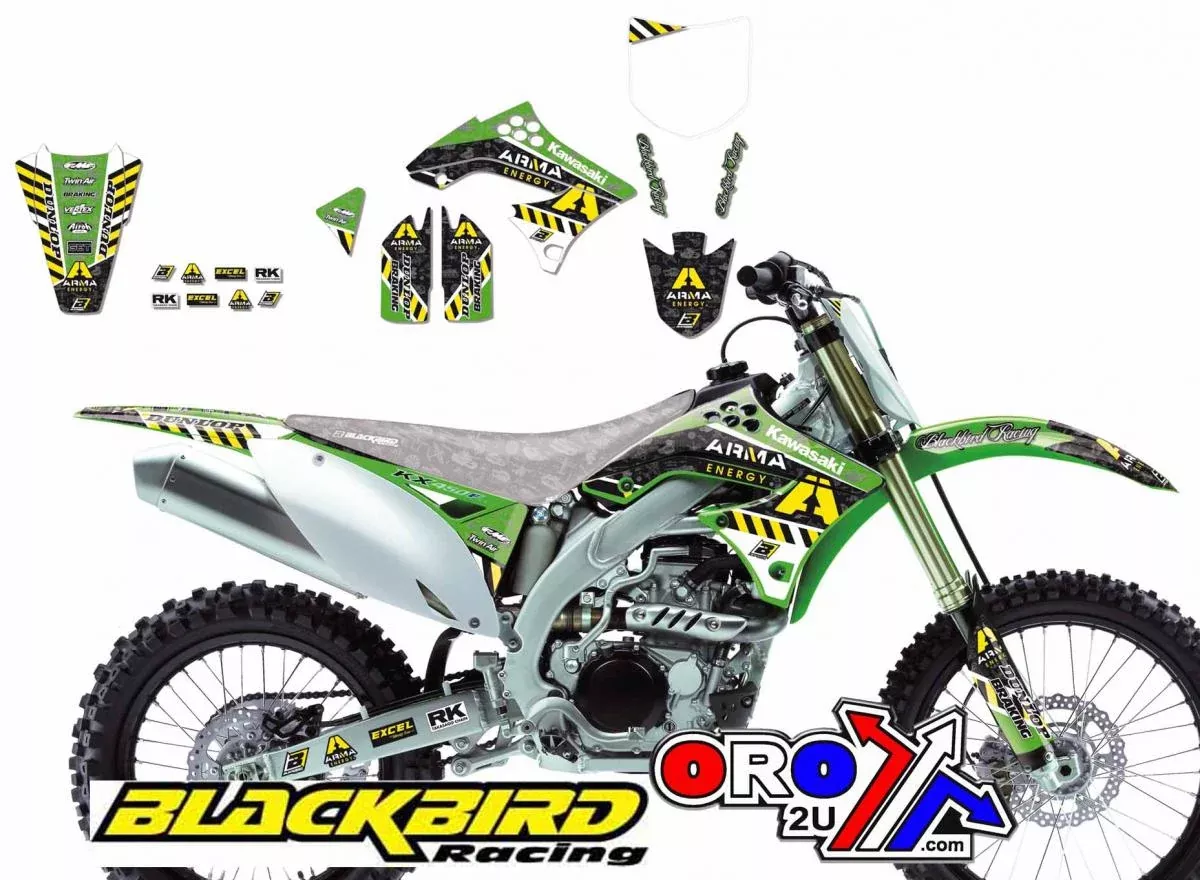 09-11 KXF450 ARMA ENERGY GRAPHICS, BLACKBIRD 2419F