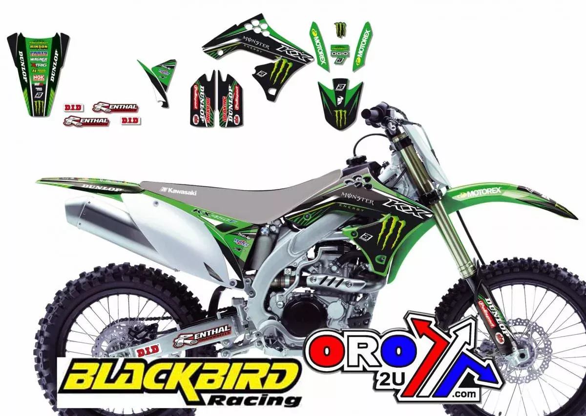 09-11 KXF450 MONSTER ENERGY GRAPHICS, BLACKBIRD 2419R8