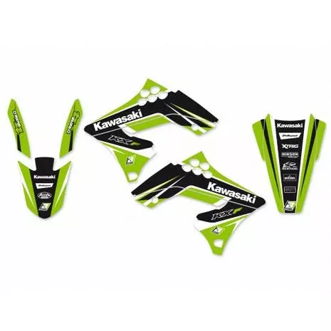 09-12 KXF250 DREAM 4 GRAPHIC, BLACKBIRD DECAL KIT 2418N