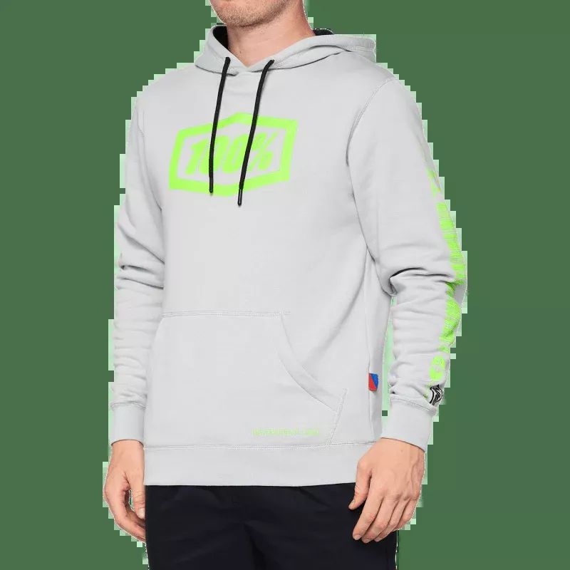 100% Burst Hooded Pullover Sweatshirt Vapor