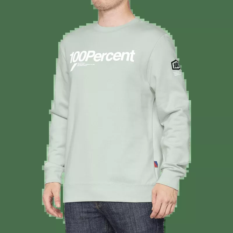 100% Manifesto Crewneck Sweatshirt Pale Aqua