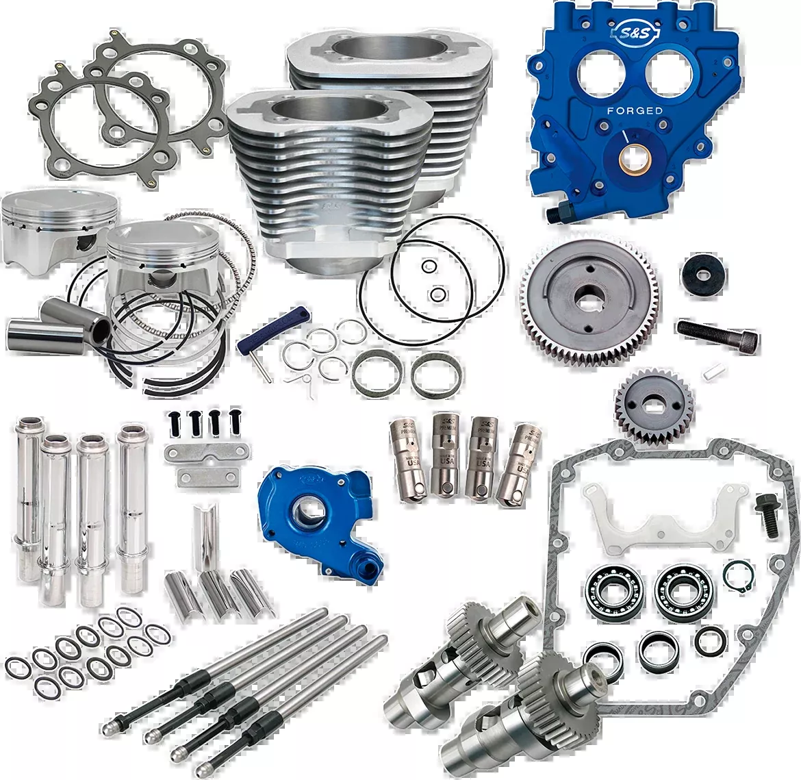 100″ Power Package – 585GE – Gear Drive – Silver – Twin Cam 88