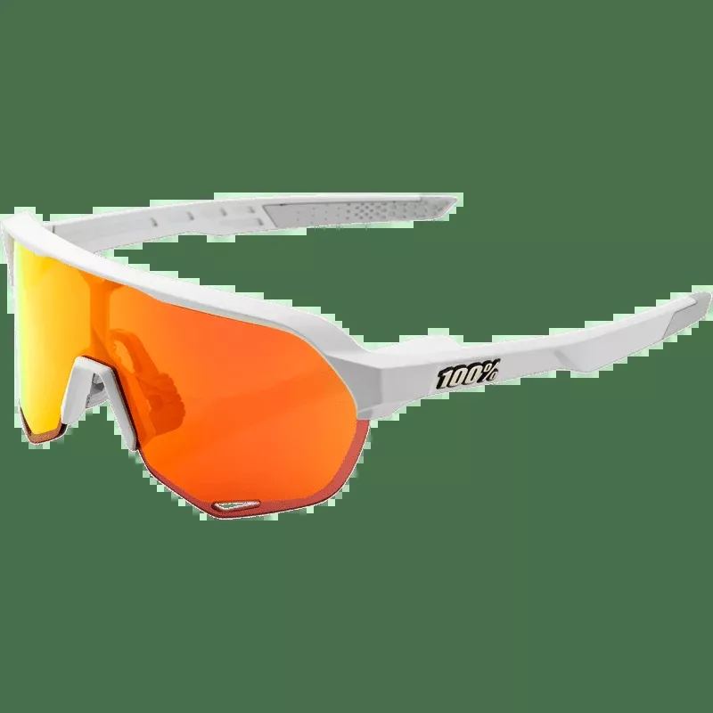 100% S2 Matte Off White W/Hiper Red Multilayer Lens