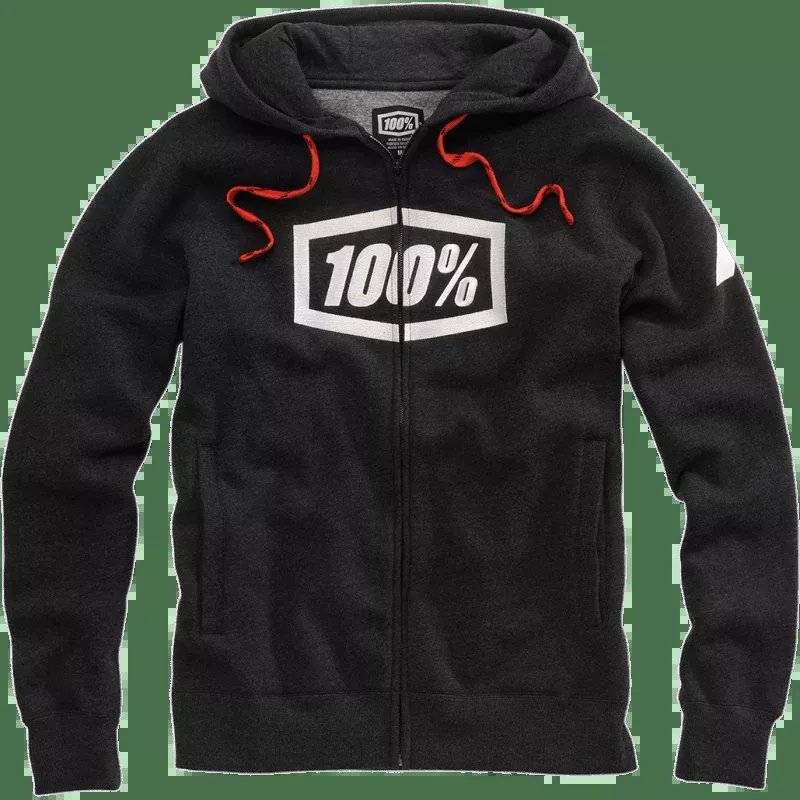 100% Syndicate ZIP Hood Sweatshirt/WHT