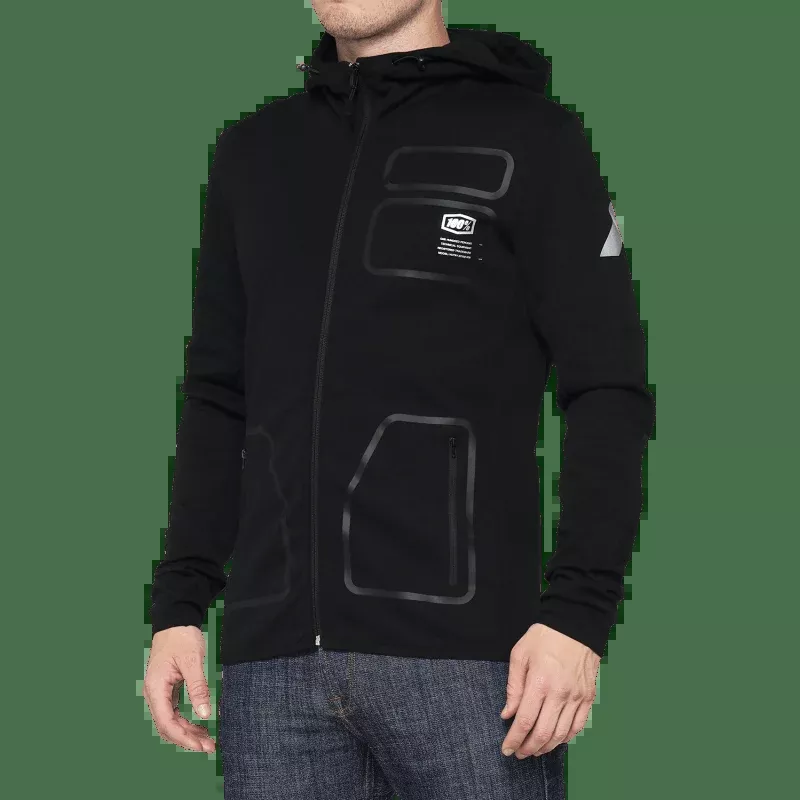 100% Viceroy Hooded ZIP Tech Fleece