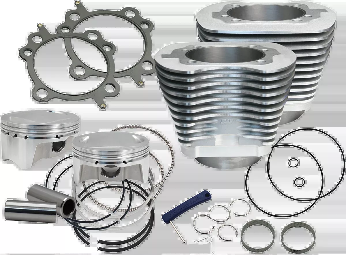 107" Big Bore Cylinder Kit - Silver - Twin Cam
