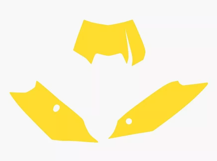 12-13 KTM EXC YELLOW PRE CUT BACKGROUNDS, BLACKBIRD 3518/40