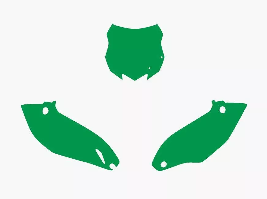 13-15 KXF250/450 BACKGROUNDS, GREEN BLACKBIRD 3417/30