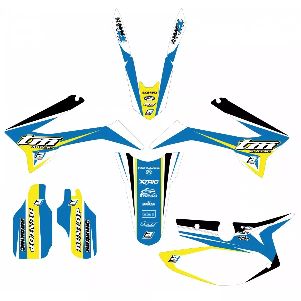 15-21 TM DREAM 4 GRAPHIC, BLACKBIRD DECAL KIT 2804N