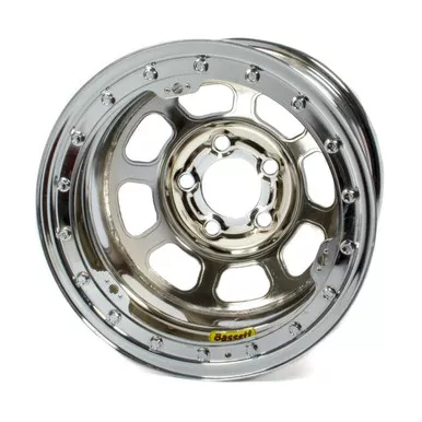 15x8 B/L Chrome Wheel 4.75BC 4in BS 58DC4ICLK