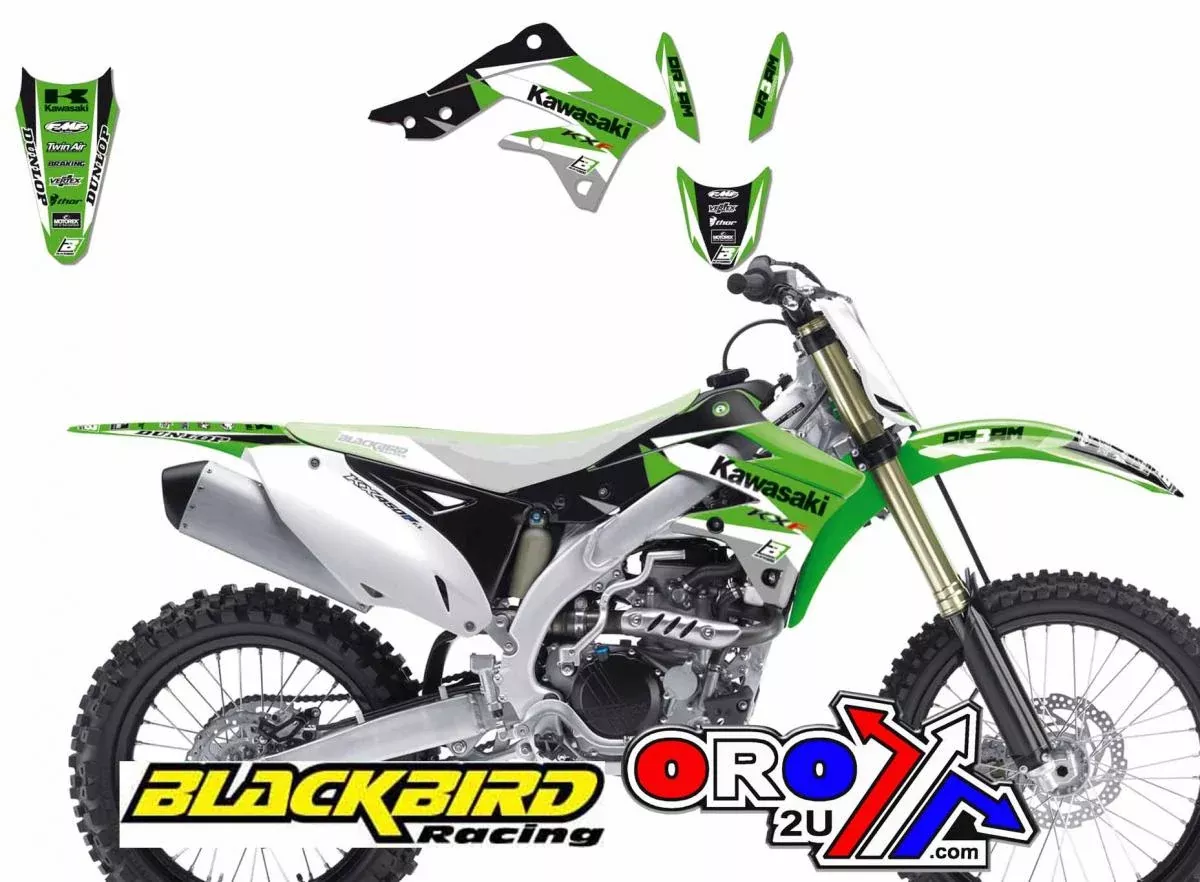 16-18 KX450F DREAM 3 GRAPHIC, BLACKBIRD DECAL KIT 2423E