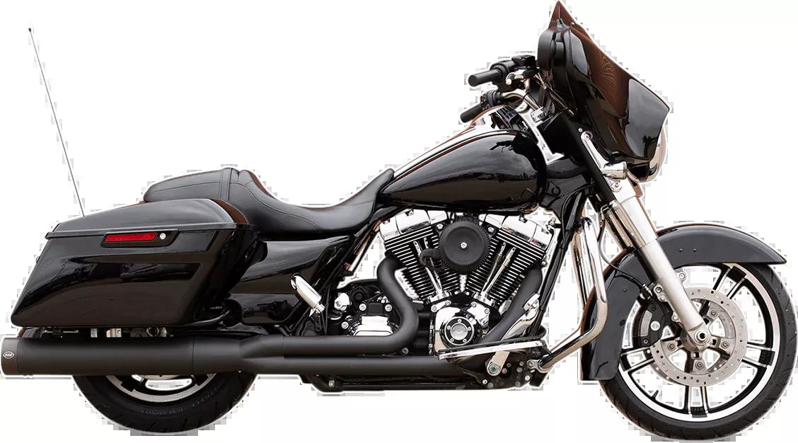2-into-1 Exhaust for '95-'16 FL - Black