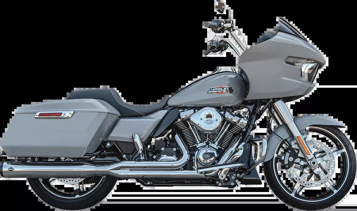 2-into-1 GNX Exhaust System - Race Only - Chrome - Touring
