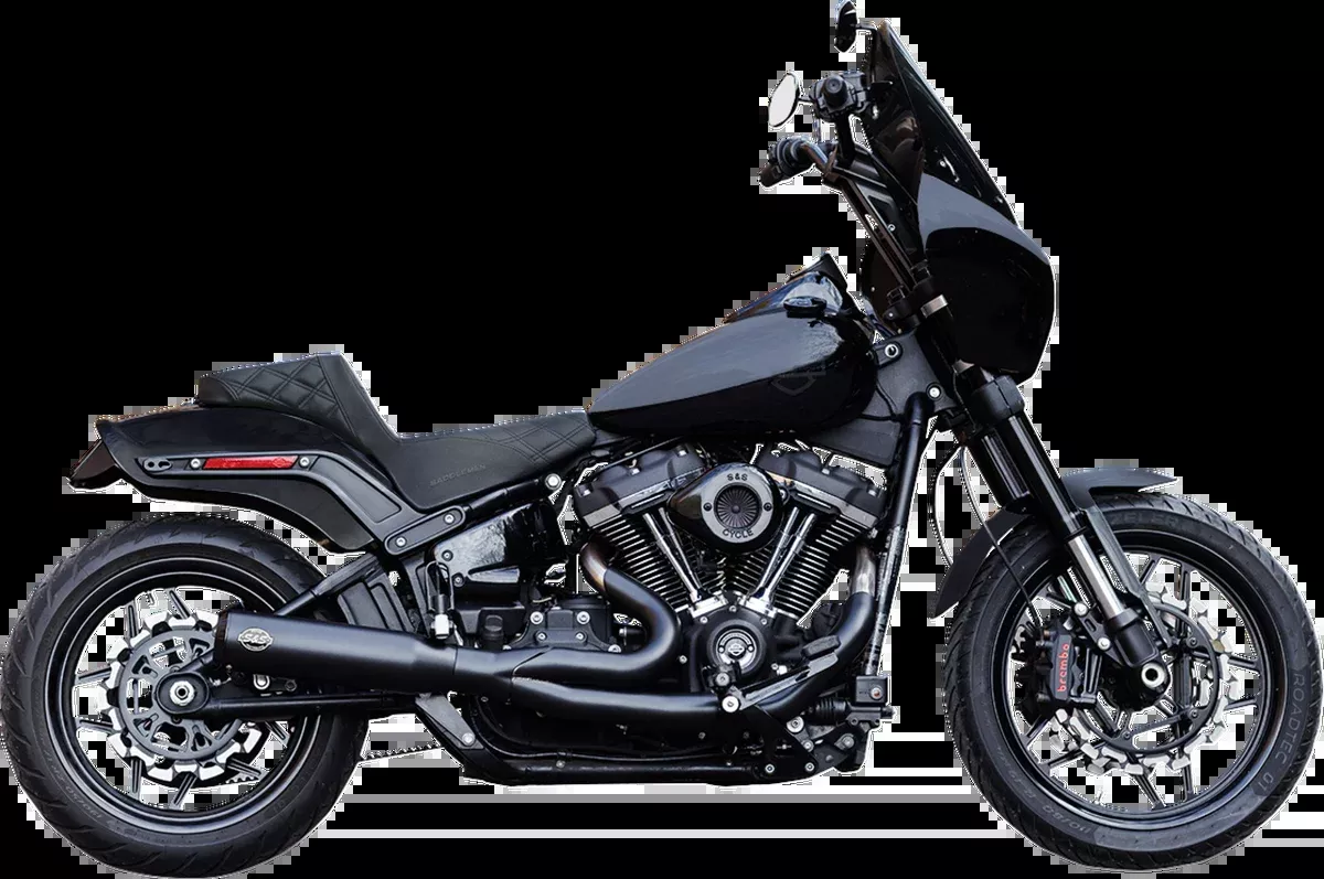 2-into-1 Qualifier Exhaust System - Race Only - Guardian Black