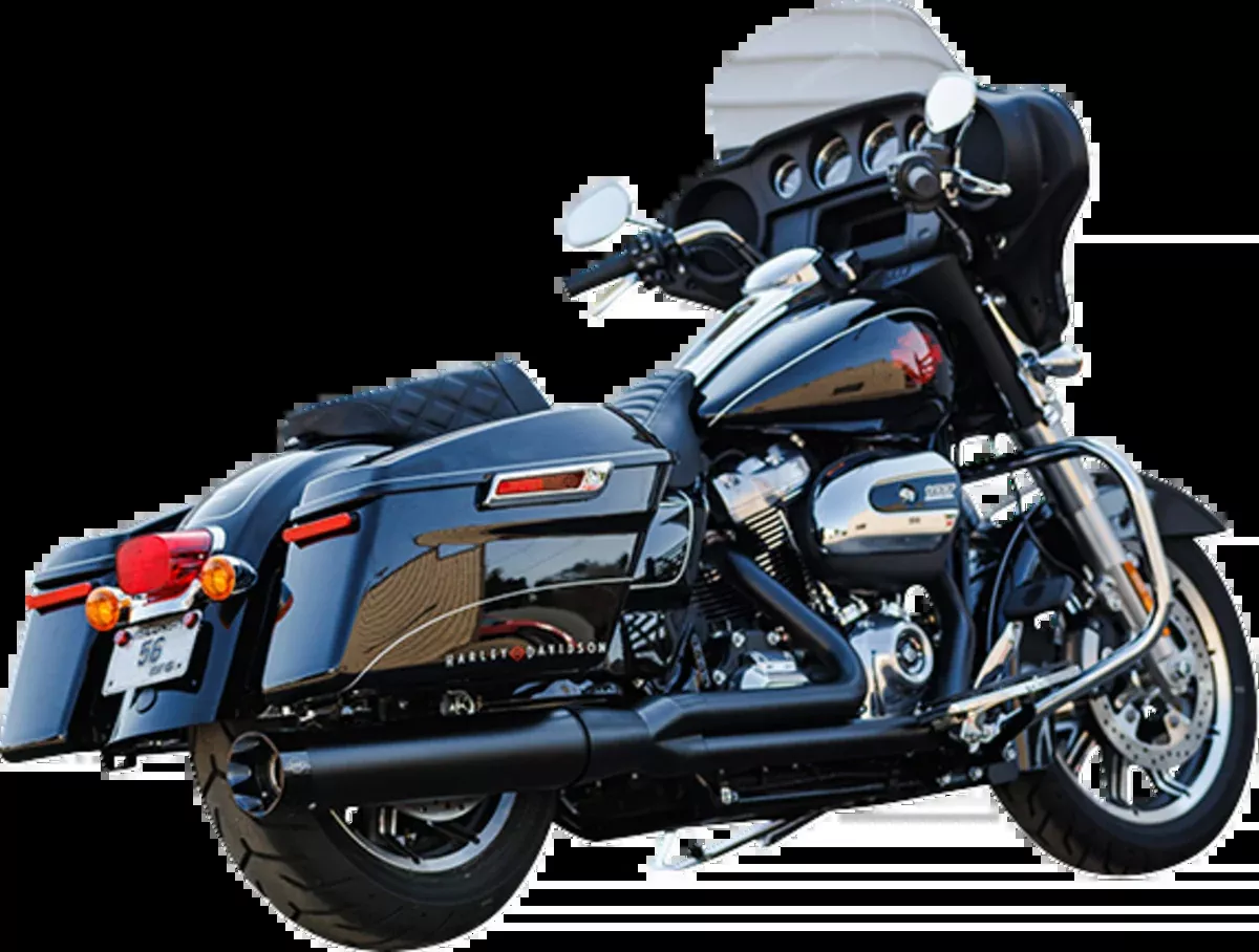 2-into-1 Sidewinder Exhaust System - 50-State - Black - M8 Touring