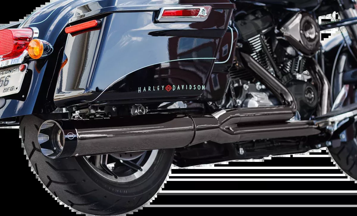 2-into-1 Sidewinder Exhaust System - Lava Chrome - 50-State - M8