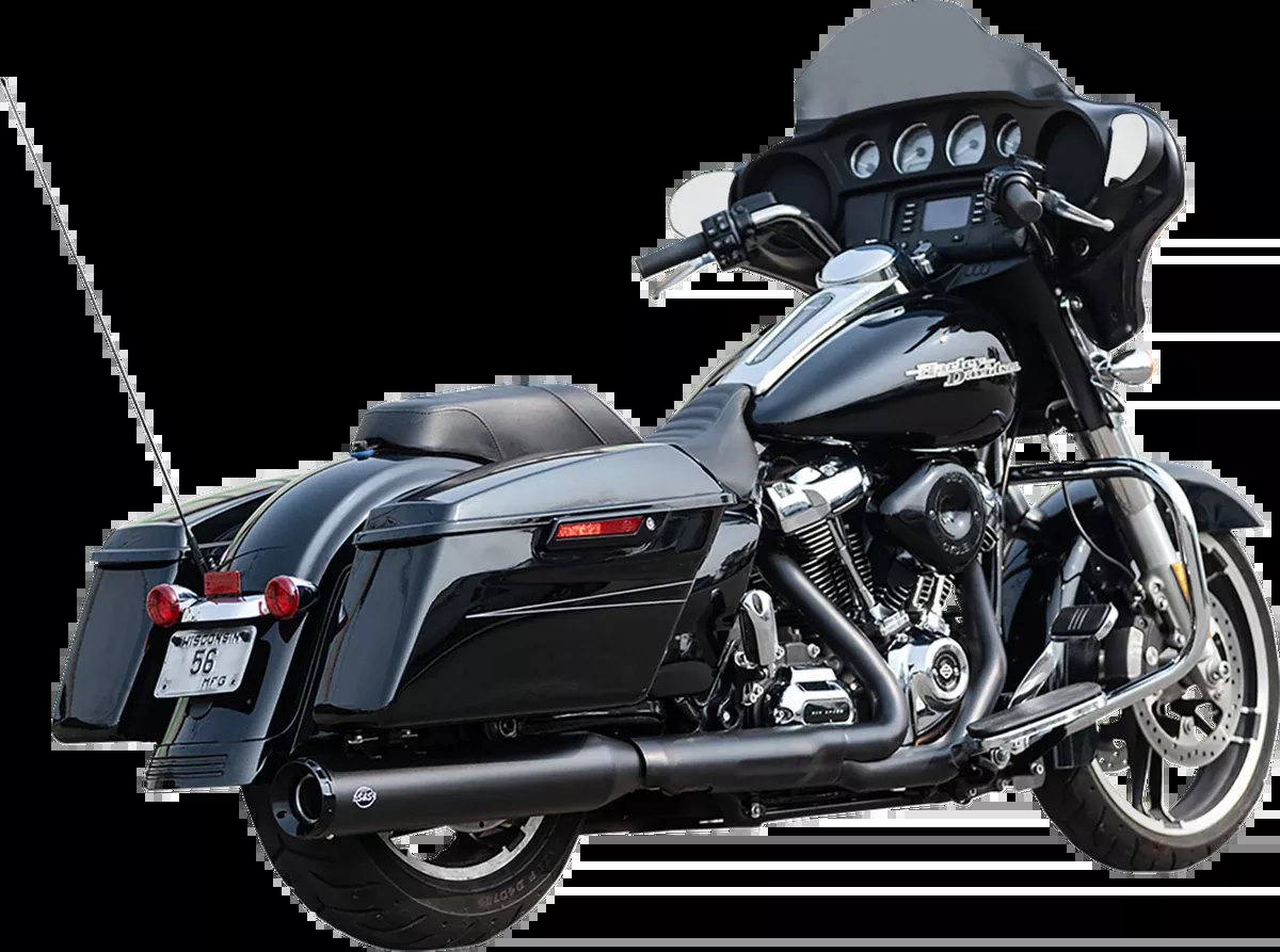 2-into-1 Swindler Exhaust Conversion Kit - 4-1/2" - Black - M8 Touring