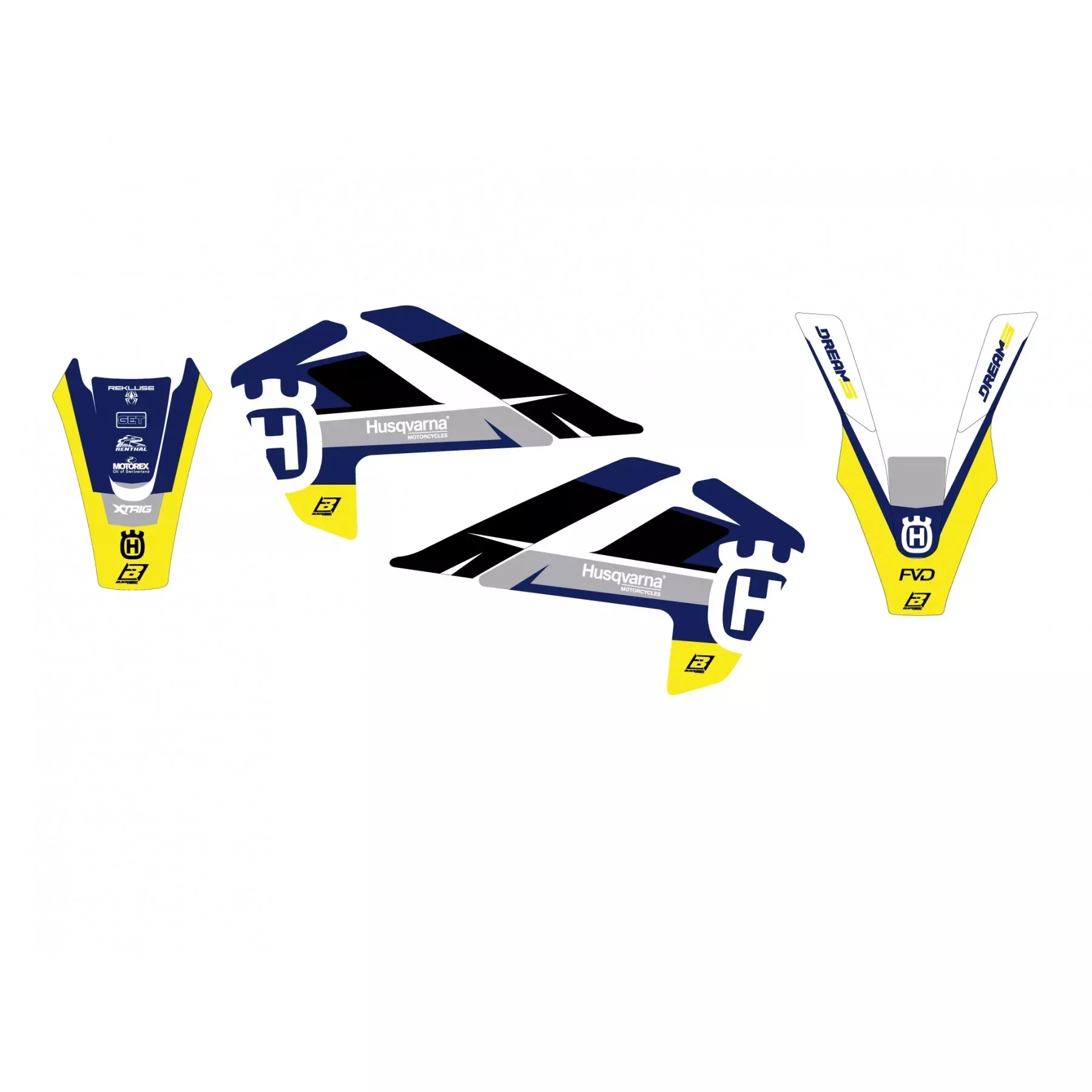 2025 HUSQVARNA TC 85 DREAM 5 CHROME EFX GRAPHICS, BLACKBIRD 2617ABCRO