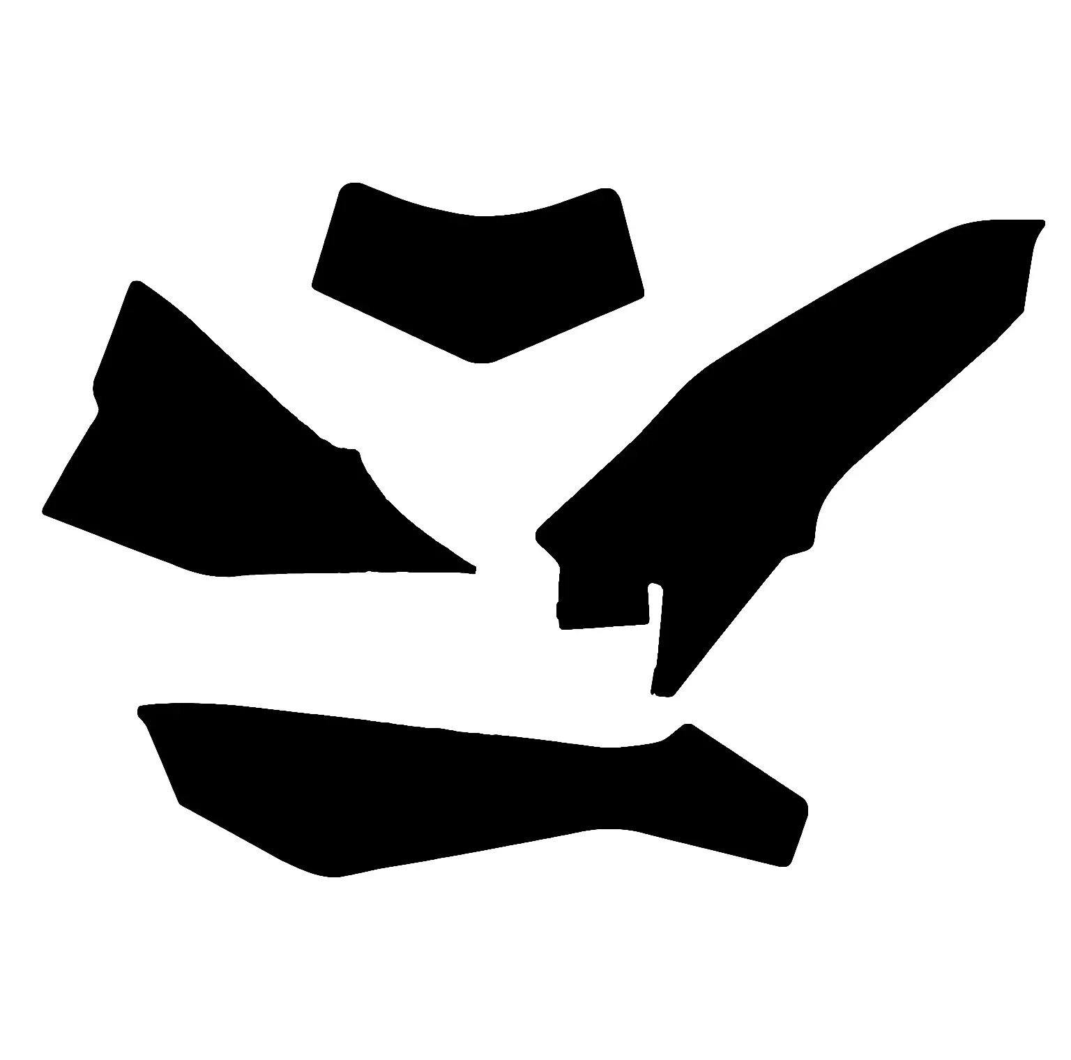 24-25 KTM EXC BLACK BACKGROUNDS, BLACKBIRD 3531/20
