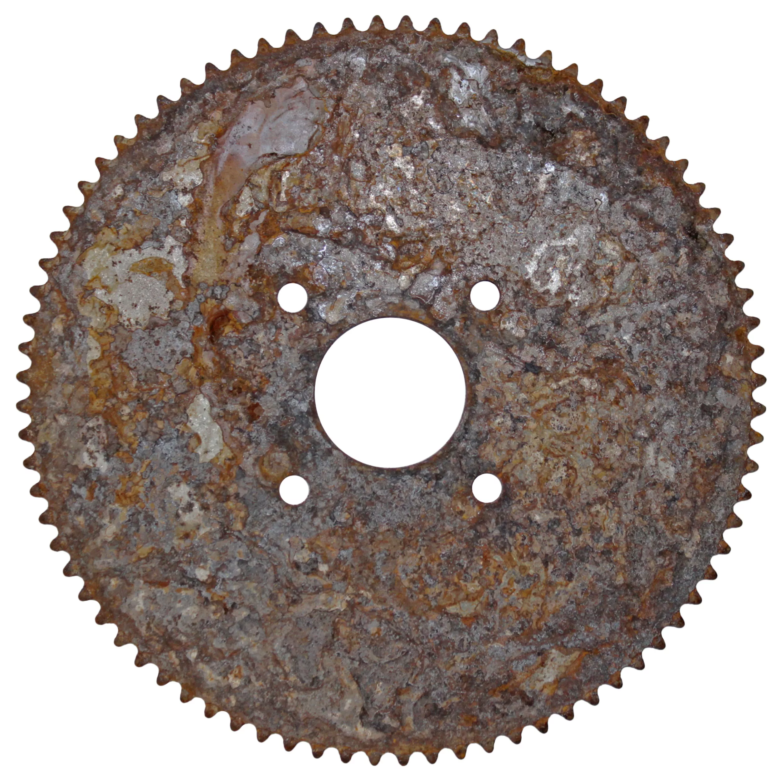 #35 Sprocket 80T Steel | 3-1/2″ Bolt Circle | Surface Rust from Storage