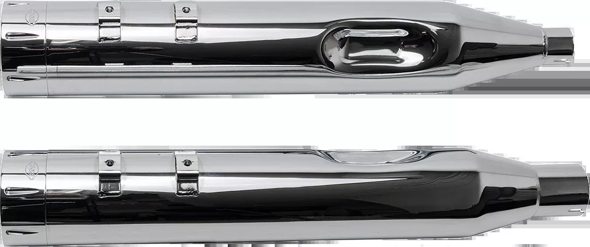 4-1/2" MK45 Performance Mufflers - Chrome Tracer