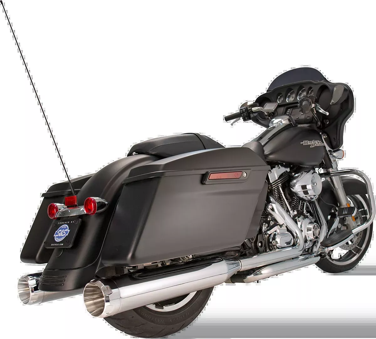 4-1/2" MK45 Performance Mufflers - Chrome with Chrome Thruster