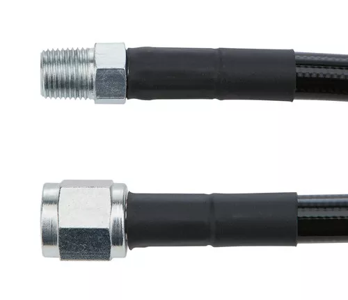 #4 Coated Braided Line -4 Straight 1/8in NPT Steel Ends 36in ALL48445-36