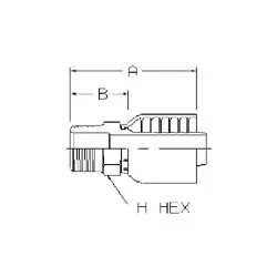 #4 MALE PIPE – # 6 HOSE