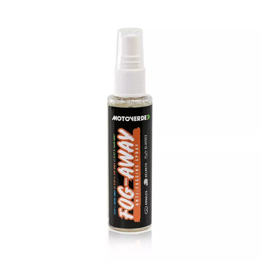 75ml Motoverde Fog-Away Anti-Fog Visor, Lens and Goggle Treatment