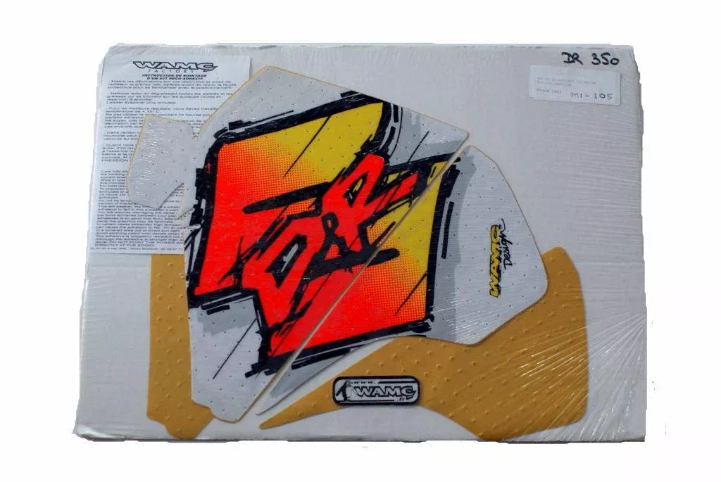 90-99 DR250/350 RAD AND TANK, YELLOW/RED/WHITE, DECAL KIT