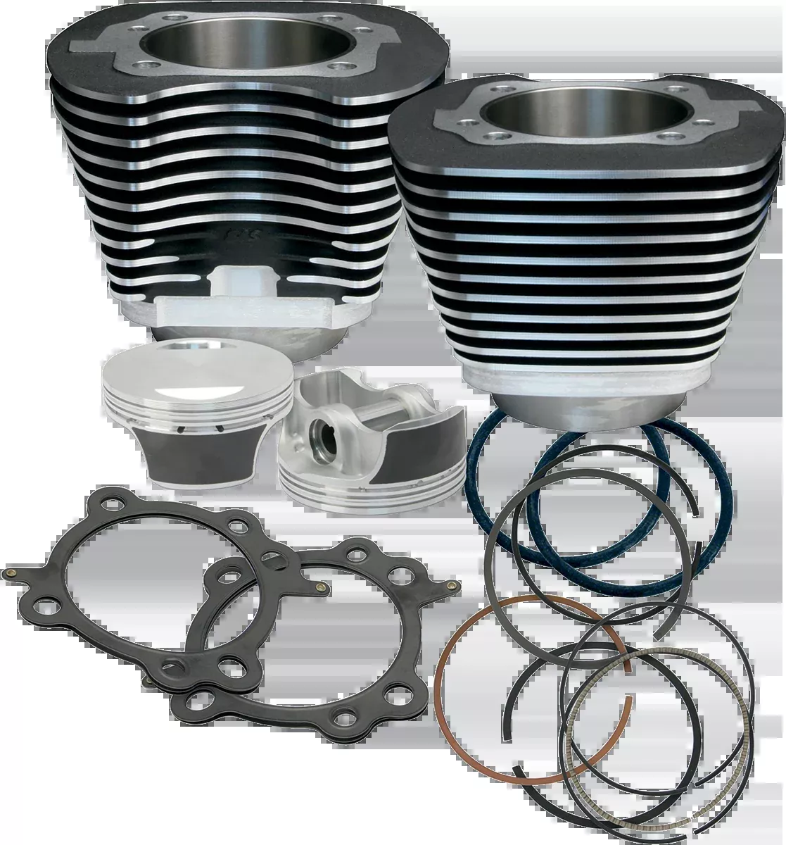 97" Big Bore Cylinder Kit - Wrinkle Black - Twin Cam
