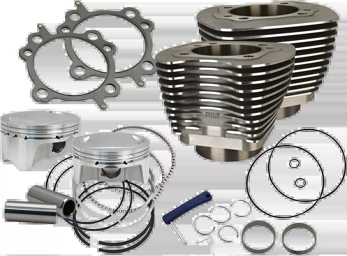 98" Big Bore Cylinder Kit - Wrinkle Black - Twin Cam