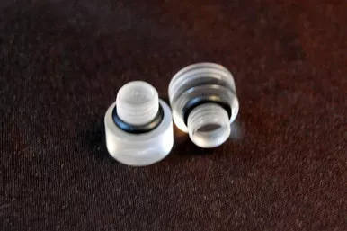 AED Clear Fuel Bowl Sight Plugs - Pair 5170
