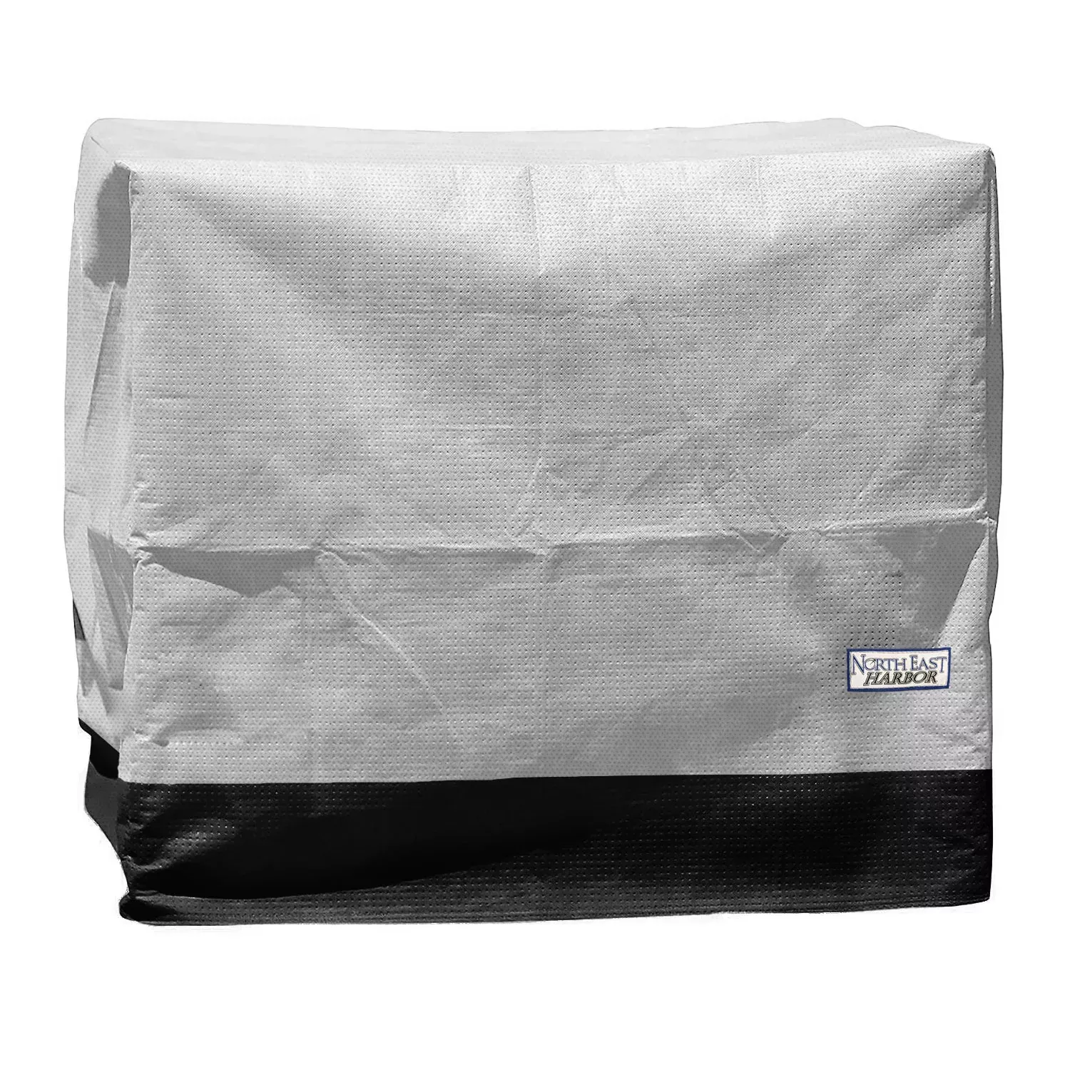 Air Conditioner Cover for Outside Units - 34"W x 34"D x 30"H - Gray & Black Hem