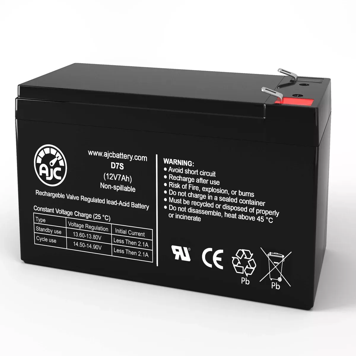 AJC Battery Compatible with Black & Decker CST1000 Type 5 Cordless String Trimmer 12V 7Ah Lawn and Garden Battery