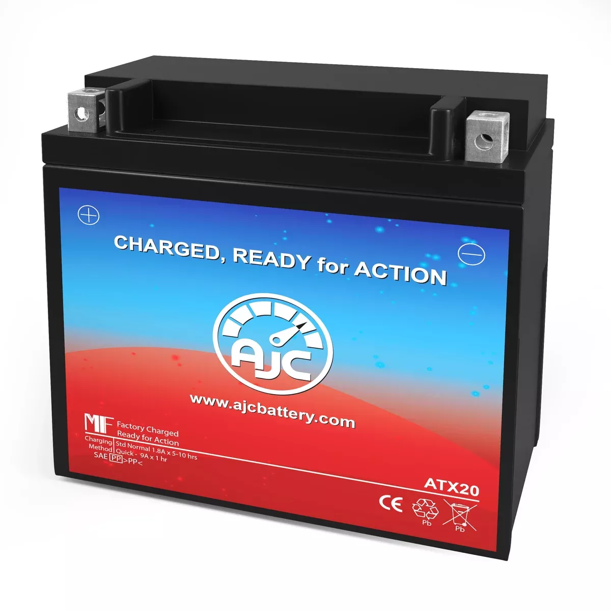 AJC Battery Compatible with Harley-Davidson FX Series Electric Start 1200CC Motorcycle Battery (1971-1978)