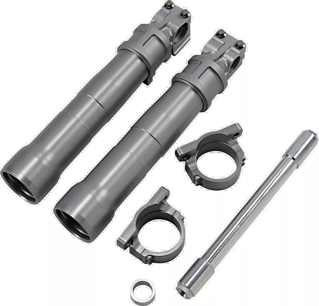ALLOY ART Fork Legs - 49 mm - Lower - Clear Anodized 49LLFL-1ABS