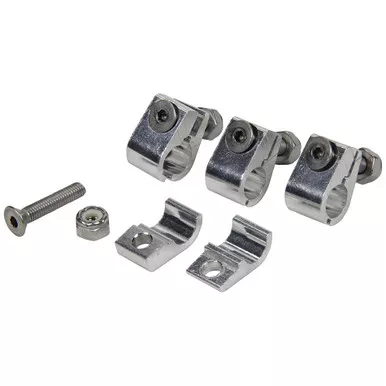 Allstar Performance 2pc Alum Line Clamps 3/8in 4pk ALL18323