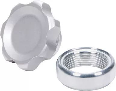 Allstar Performance Filler Cap Silver with Weld-In Alum Bung Small ALL36160