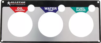 Allstar Performance Repl 3 Gauge Panel OP/WT/FP ALL80127