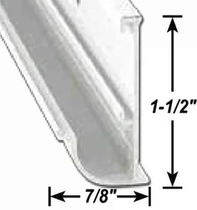 AP Products 021-56203-16 Mill Aluminium Insert Gutter Rail
