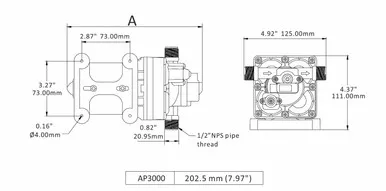 Aqua Pro 21849 Fresh Water Pump Self-Priming