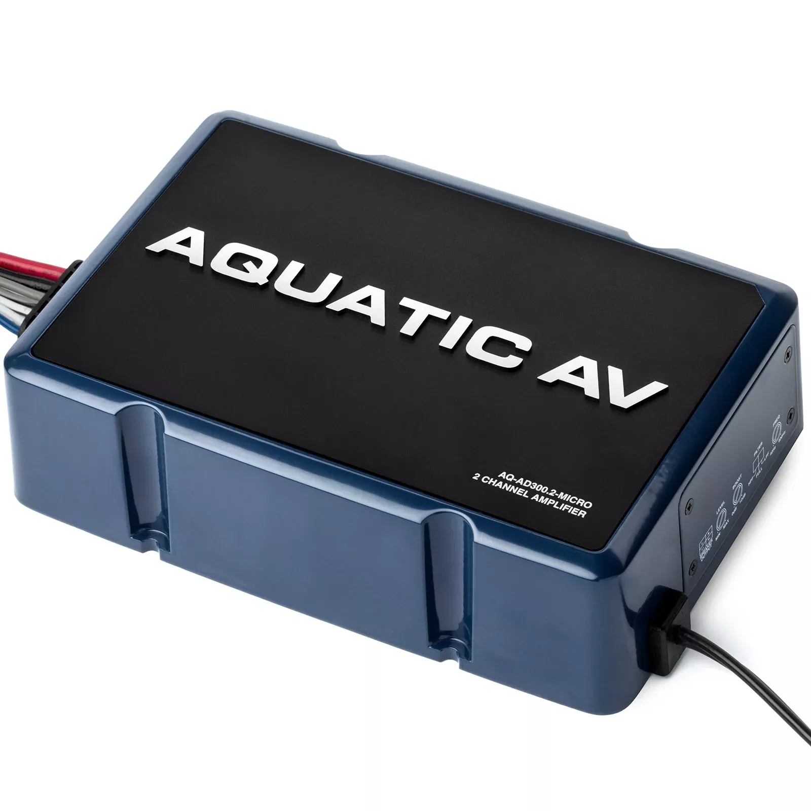 Aquatic AV 300 Watt 2 Channel Amp Amplifier AQ-AD300.2-MICRO for Harley FLH