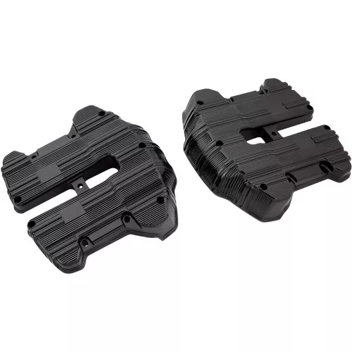 Arlen Ness 10-Gauge Rocker Box Covers for 2017-2024 Harley M8 - Black