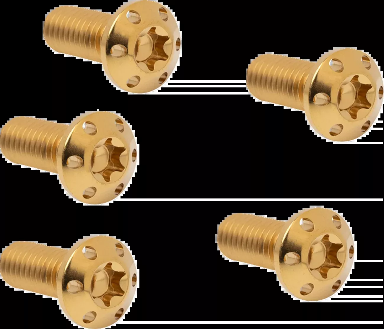 ARLEN NESS Bolt Kit - Holeshot/Brake Rotor/Front - Hub Mount - Gold - 5/16-18 x 7/8" - 5 Pack - 300-914