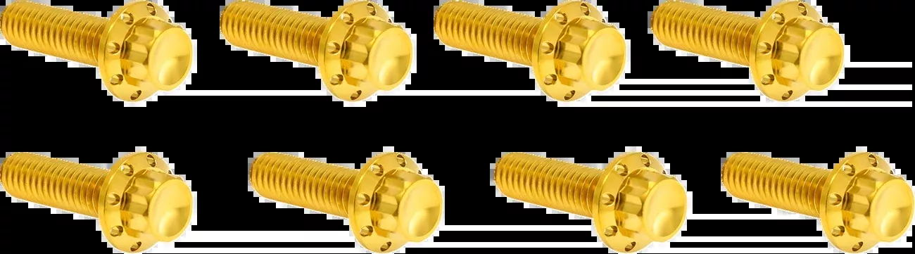 ARLEN NESS Bolt Kit - Lifter Block - 12-Point - Titanium - Gold - 300-937