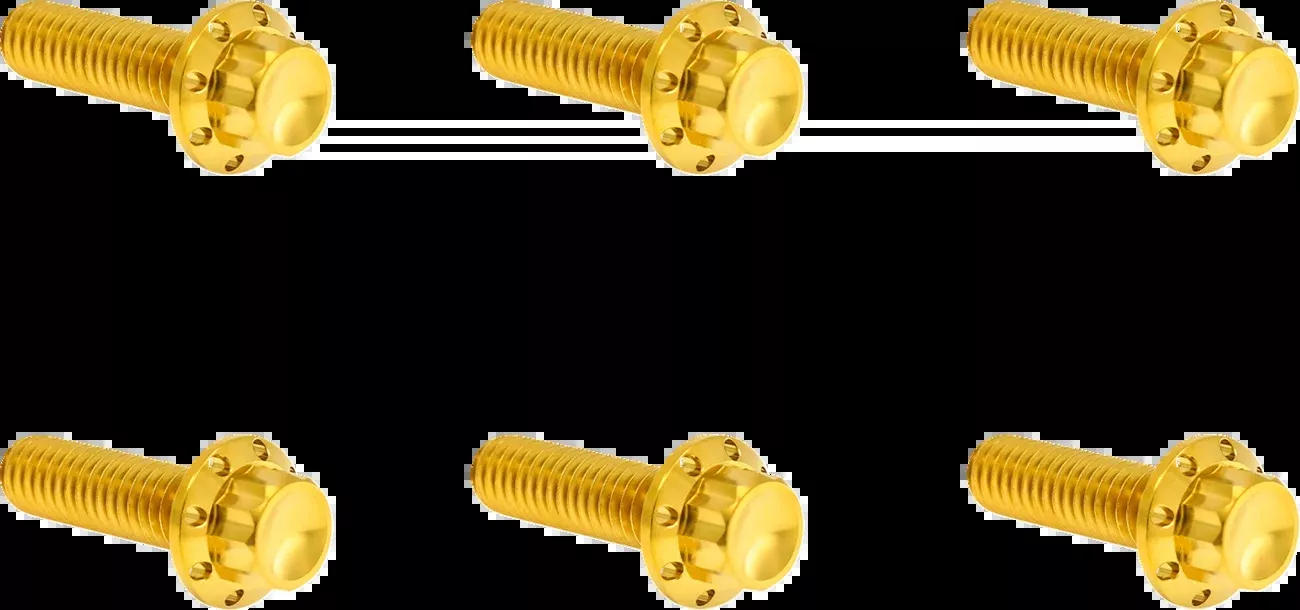 ARLEN NESS Bolt Kit - Transmission Top Cover - 12-Point - Titanium - Gold - 300-949